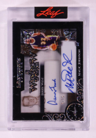 Magic Johnson / Jerry West 2024 Leaf Ultimate Sports A Window To the Past Sparkle Silver #UXW5 #01/15 at PristineAuction.com