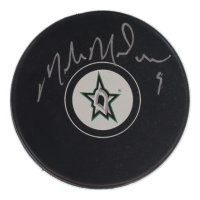 Mike Modano Signed Stars Logo Hockey Puck (Schwartz) at PristineAuction.com
