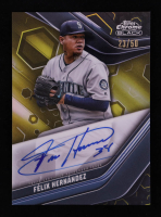 Felix Hernandez 2023 Topps Chrome Black Autographs Gold Refractors #CBAFH #23/50 at PristineAuction.com
