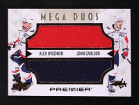 Alex Ovechkin / John Carlson 2024-25 Upper Deck Premier Premier Mega Jersey Duos #PM2OC #3/49 at PristineAuction.com