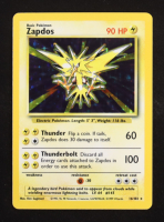 Zapdos 1999 Pokemon Base Unlimited #16 Holo at PristineAuction.com