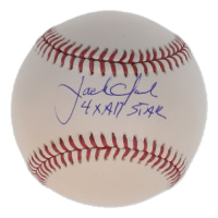 Jack Clark Signed OML Baseball Inscribed "4x All Star" (Schwartz) at PristineAuction.com