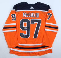 Connor McDavid Signed Oilers Adidas Authentic Jersey with Captain's Patch (PSA) at PristineAuction.com