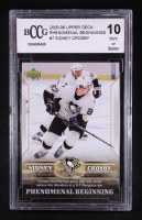 Sidney Crosby 2005-06 Upper Deck Phenomenal Beginnings #7 RC (BCCG 10) at PristineAuction.com