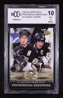 Sidney Crosby 2005-06 Upper Deck Phenomenal Beginnings #14 RC (BCCG 10) at PristineAuction.com