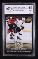 Sidney Crosby 2005-06 Upper Deck Phenomenal Beginnings #2 RC (BCCG 10) at PristineAuction.com