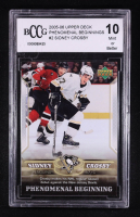 Sidney Crosby 2005-06 Upper Deck Phenomenal Beginnings #2 RC (BCCG 10) at PristineAuction.com