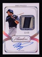 Mike Piazza 2024 Panini Flawless Vertical Prime Patch Autograph #3 #11/15 at PristineAuction.com