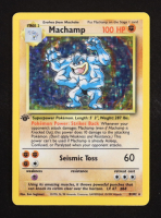 Machamp 1999 Pokemon 2-Player Starter Set #8 1st Edition Shadowless Grey Stamp at PristineAuction.com