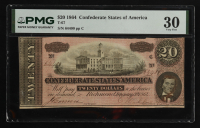 1864 Confederate $20 Currency Note, T-67 (PMG VF30) at PristineAuction.com