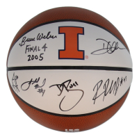 Illinois Fighting Illini Logo Basketball Signed by (6) with Bruce Weber, Deron Williams, Dee Brown, James Augustine Inscribed "Final 4 2005" (Schwartz) at PristineAuction.com