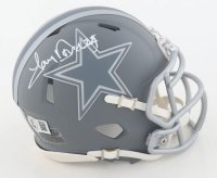 Tony Dorsett Signed Cowboys Slate Alternate Speed Mini Helmet (Beckett) at PristineAuction.com