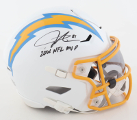 LaDainian Tomlinson Signed Chargers Mid-Size SpeedFlex Helmet With Visor Inscribed "2006 NFL MVP" (Beckett) at PristineAuction.com