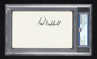 Carl Hubbell Signed 3x5 Index Card (PSA) at PristineAuction.com