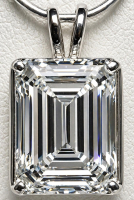 5.07 Carats Lab Grown Diamond Pendant G, VVS2 | $8,000 Estimated Retail Value (UGL & IGI Certs) | Emerald Cut | Brand New at PristineAuction.com