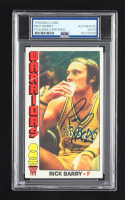 Rick Barry Signed 1976 Topps Basketball #50 (PSA) at PristineAuction.com