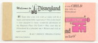 Disneyland Vintage Childs Ticket Book with (9) Tickets at PristineAuction.com
