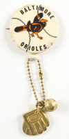 1960 Baltimore Orioles Pin & Chain at PristineAuction.com
