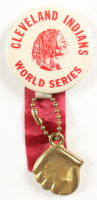 1954 Cleveland Indians Lapel Pin with Ribbon at PristineAuction.com
