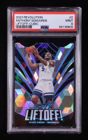 Anthony Edwards 2023-24 Panini Revolution Liftoff Cubic #2 #15/50 (PSA 9) at PristineAuction.com