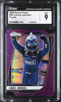 Jimmie Johnson 2025 Panini Prizm Purple #88 #54/99 (CGC 9) at PristineAuction.com