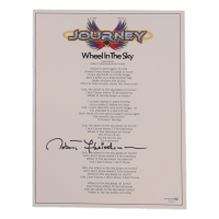 Robert Fleischman Signed "Wheel In The Sky" 8.5x11 Lyric Sheet (ACOA) at PristineAuction.com