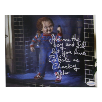 Ed Gale Signed "Child's Play" 8x10 Photo Inscribed "As Chucky", "Actor" & "Give Me The Boy And I'll Let You Live" (ACOA) at PristineAuction.com