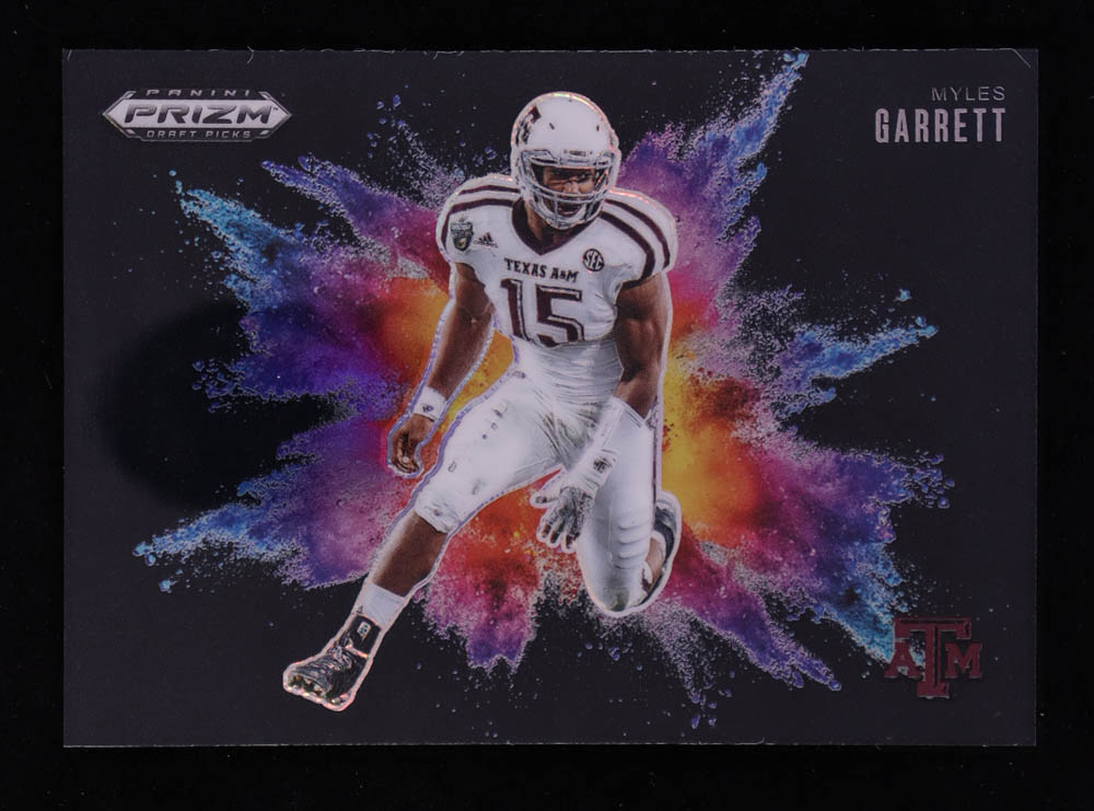 Myles Garrett 2025 Panini Prizm Draft Picks Black Color Blast #26