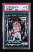 Victor Wembanyama 2024-25 Donruss Optic Green Seismic #45 (PSA 10) at PristineAuction.com