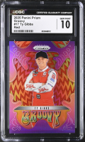 Ty Gibbs 2025 Panini Prizm Groovy Red #17 #14/99 (CGC 10) at PristineAuction.com