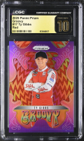 Ty Gibbs 2025 Panini Prizm Groovy Red #17 #28/99 (CGC 10 | Black Label) at PristineAuction.com