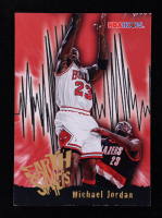 Michael Jordan 1995-96 Hoops #358 ES at PristineAuction.com