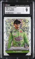 Ty Gibbs 2025 Panini Prizm White Sparkle #168 (CGC 9) at PristineAuction.com