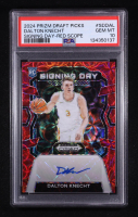Dalton Knecht 2024-25 Panini Prizm Draft Picks Signing Day Signatures Prizms Red Scope #15 RC #69/88 (PSA 10) at PristineAuction.com