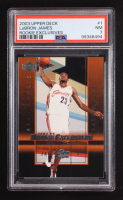 LeBron James 2003-04 Upper Deck Rookie Exclusives #1 RC (PSA 7) at PristineAuction.com