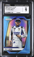 Kyle Larson 2025 Panini Prizm Carolina Blue #79 #06/49 (CGC 9) at PristineAuction.com