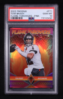Tom Brady 2022 Panini Phoenix Flame Throwers Pink #1 #63/175 (PSA 10) at PristineAuction.com