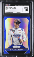 Kyle Larson 2025 Panini Prizm Blue #155 #040/199 (CGC 10) at PristineAuction.com
