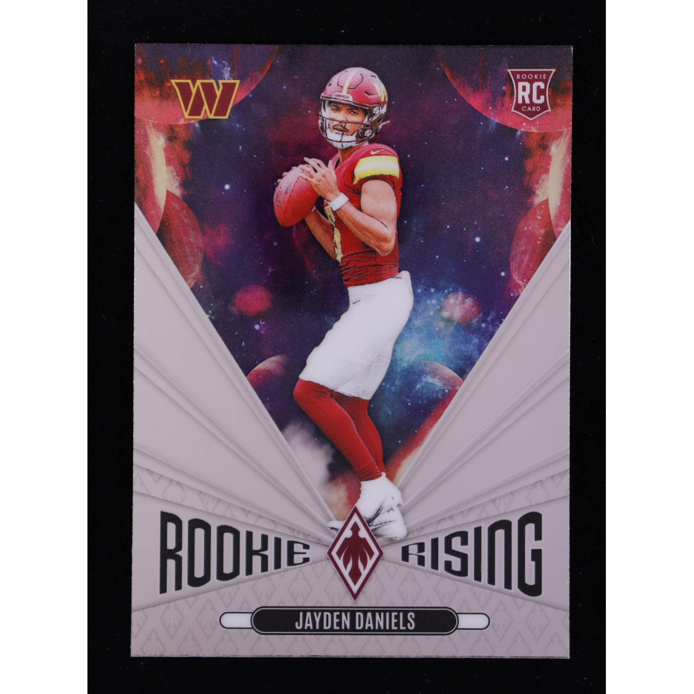 Jayden Daniels 2024 Panini Phoenix Rookie Rising #43 RC at PristineAuction.com