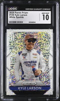 Kyle Larson 2025 Panini Prizm White Sparkle #155 (CGC 10) at PristineAuction.com