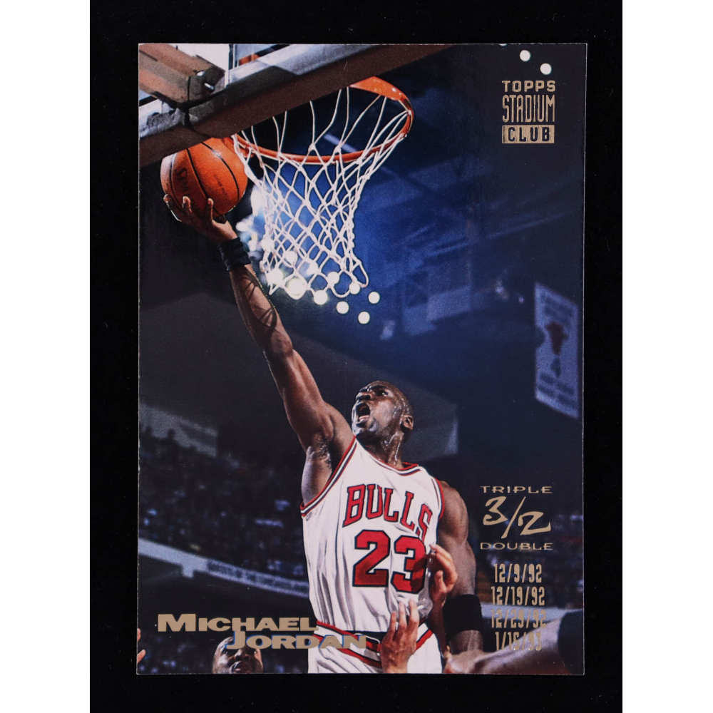 Michael Jordan 1993-94 Stadium Club #1 / Triple Double at PristineAuction.com