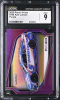 Kyle Larson 2025 Panini Prizm Purple #106 #17/99 (CGC 9) at PristineAuction.com