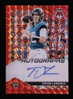 Trevor Lawrence 2025 Panini Mosaic Autographs Mosaic Red #29 #057/199 at PristineAuction.com