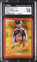 Christopher Bell 2025 Panini Prizm Pot Of Gold Red #4 #26/99 (CGC 10) at PristineAuction.com
