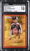 Christopher Bell 2025 Panini Prizm Pot Of Gold Red #4 #12/99 (CGC 10) at PristineAuction.com