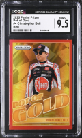 Christopher Bell 2025 Panini Prizm Pot Of Gold Red #4 #02/99 (CGC 9.5) at PristineAuction.com