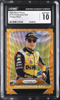 Christopher Bell 2025 Panini Prizm Orange Wave #170 #111/125 (CGC 10) at PristineAuction.com