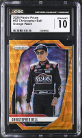 Christopher Bell 2025 Panini Prizm Orange Wave #62 #048/125 (CGC 10) at PristineAuction.com