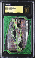 Christopher Bell 2025 Panini Prizm Green Scope #143 #025/149 (CGC 10 | Black Label) at PristineAuction.com