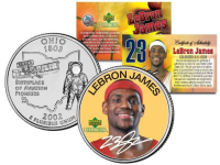 LeBron James Cavaliers U.S. MINT Ohio State Quarter at PristineAuction.com